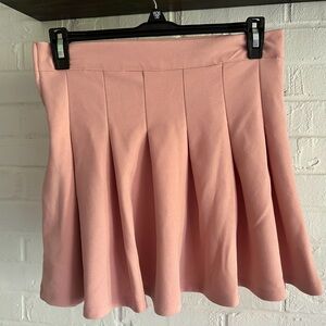 My Ami Dusty Pink Size Medium Women’s Pleated Short Skirt